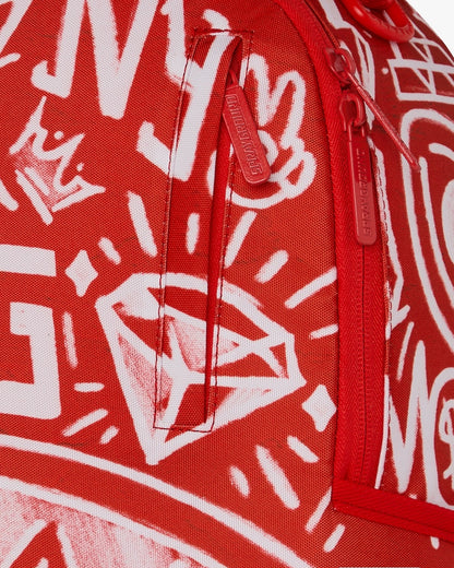 Zaino Sprayground rosso GRAFFITI WALL DLXSR BACKPACK