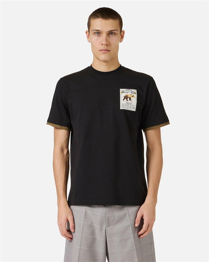T-Shirt Iceberg con stampa orso uomo