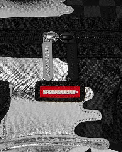 Borsa Sprayground nero SILVER SIDE DRIP BLACK CHECK MINI DUFFLE