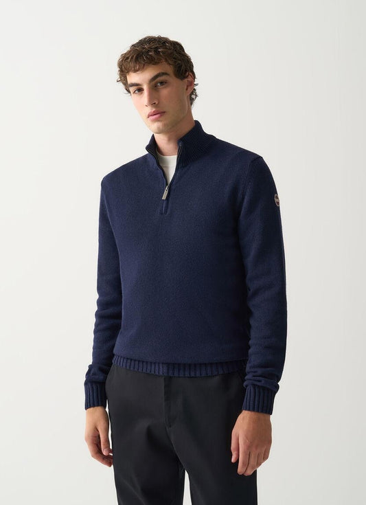 Maglia Colmar mezza zip in misto lana uomo