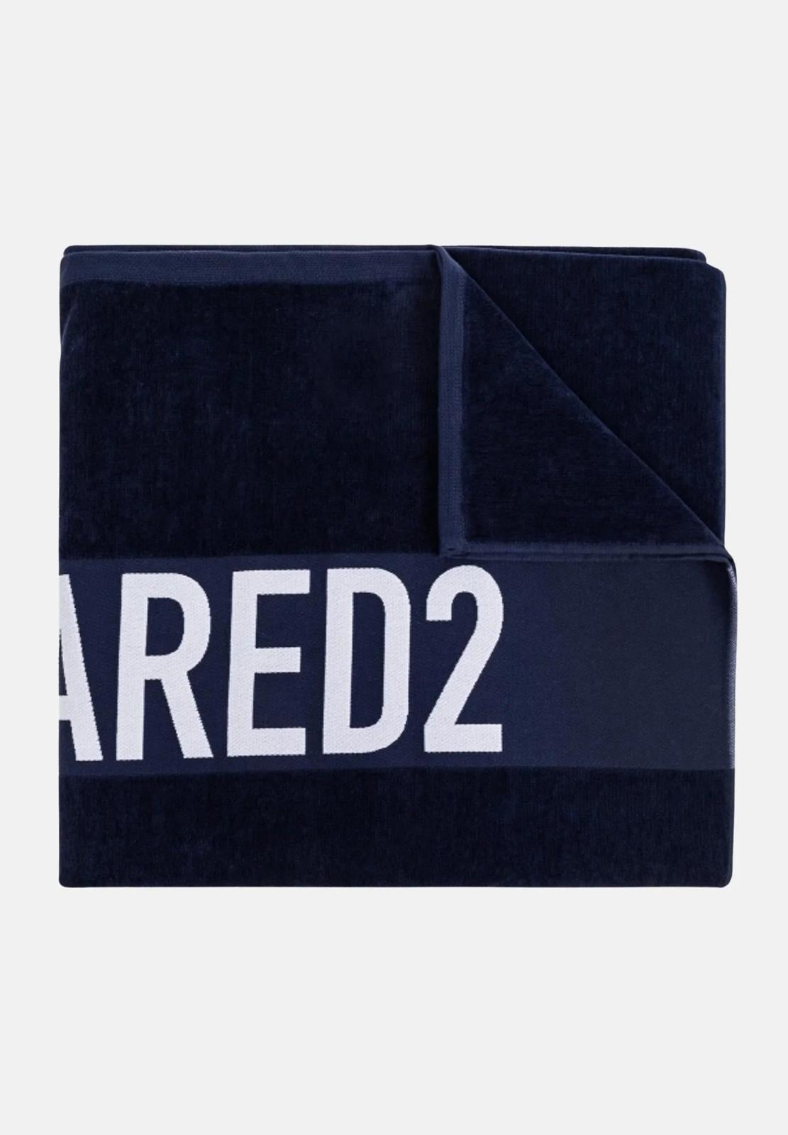 Telo mare Dsquared2 in spugna con logo a contrasto
