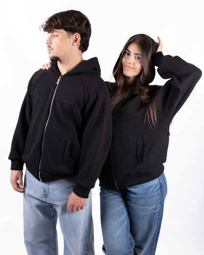 Maglia GCDS full zip con cappuccio 