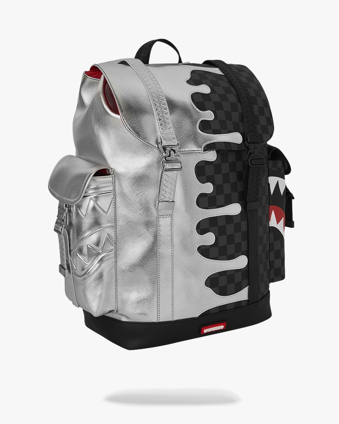 Zaino Sprayground nero SILVER SIDE DRIP BLACK CHECK MONTE CARLO