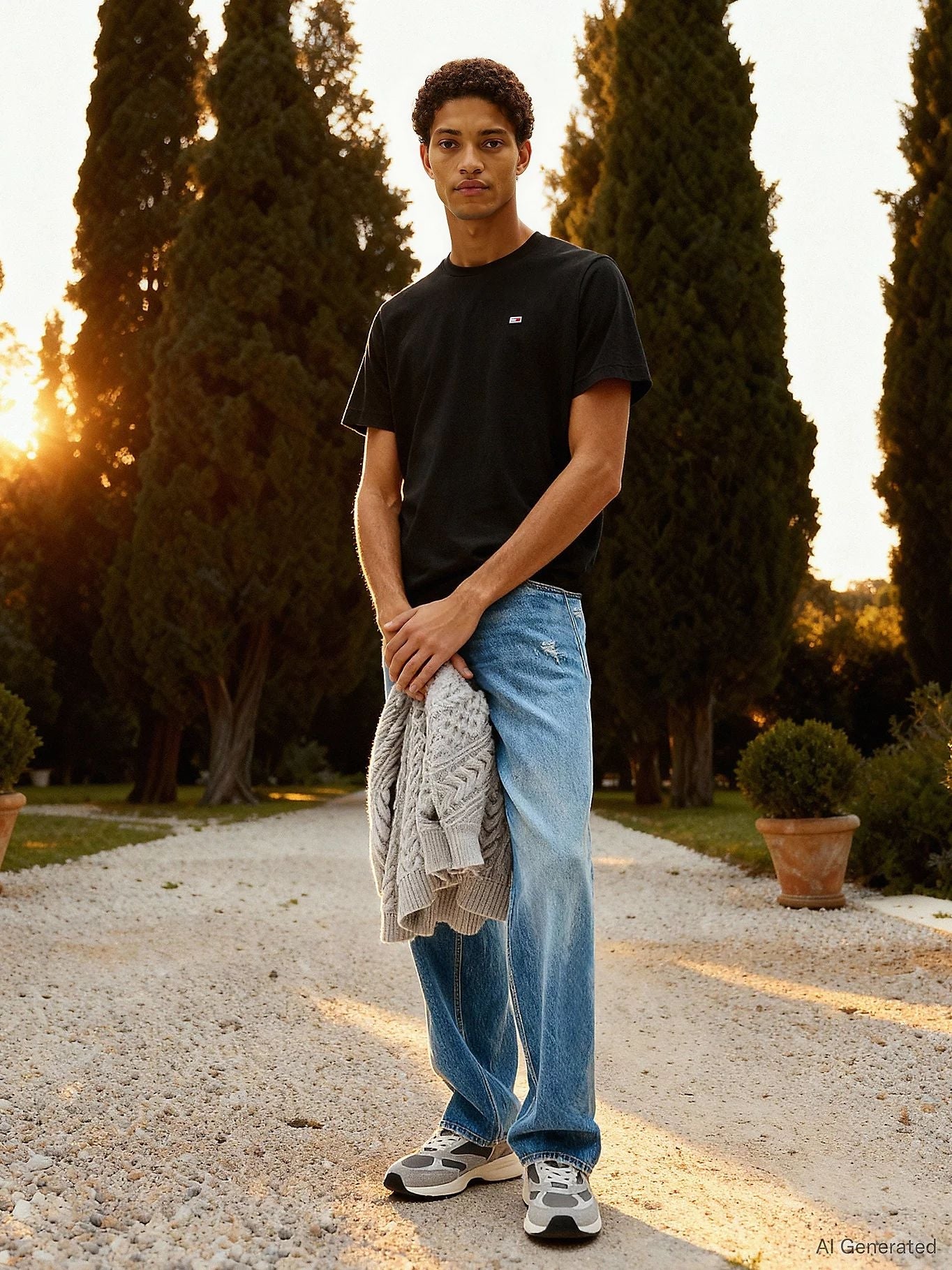 T-Shirt Tommy Jeans regular flag uomo