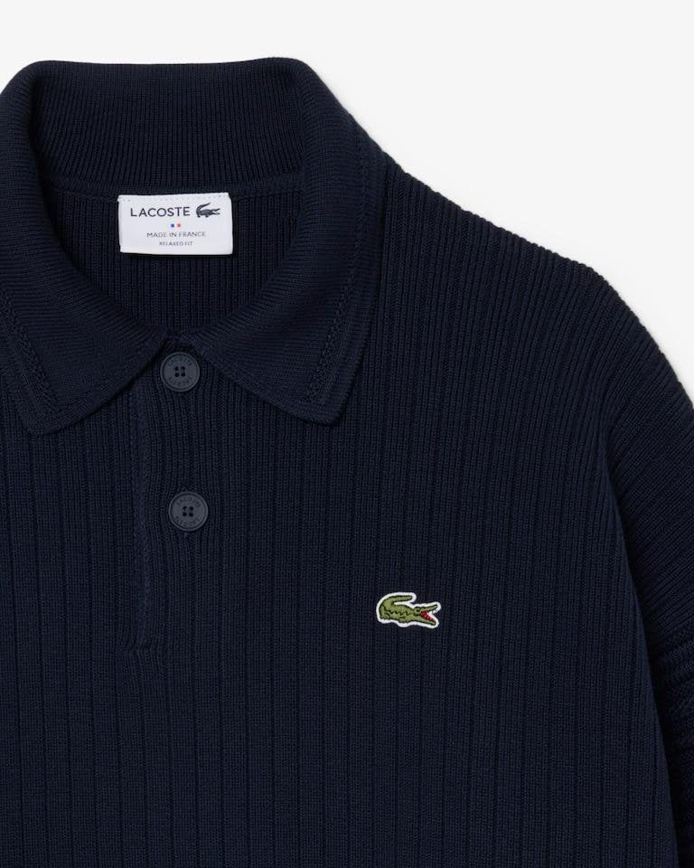 Maglia polo Lacoste con iconico logo del coccodrillo ricamato