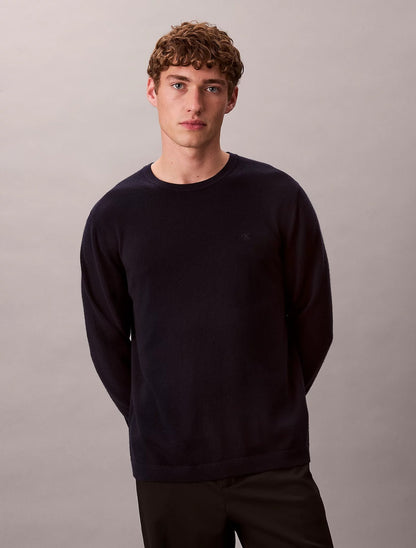 Maglia Calvin Klein girocollo in lana merino uomo