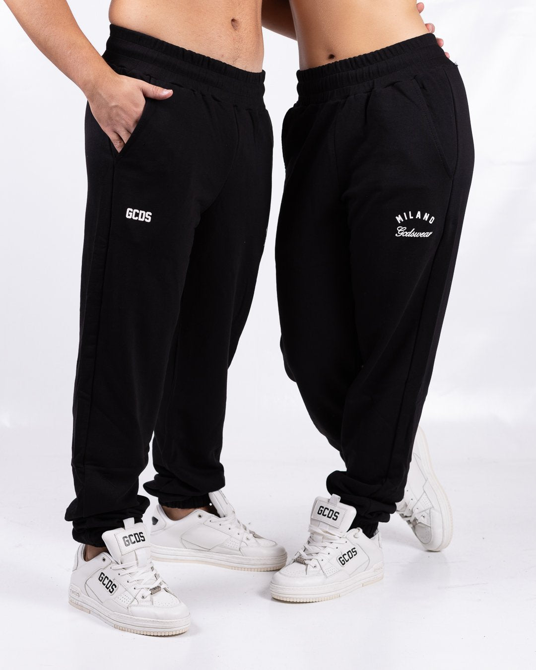 Pantalone GCDS in felpa "Band Logo Back"