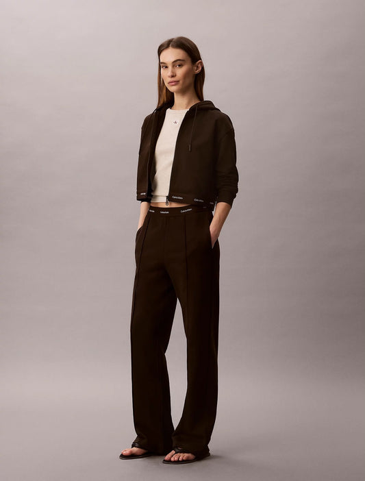Pantalone Calvin Klein in felpa con fascia logata donna
