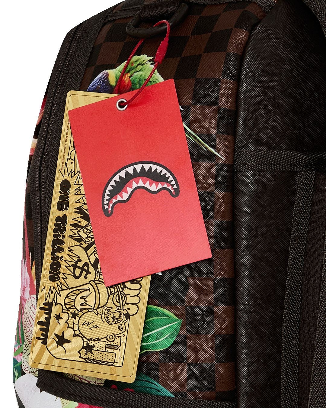 Zaino Sprayground marrone FLOWERING JUNGLE SHARK 2 BACKPACK