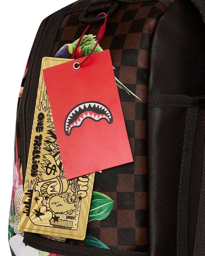 Zaino Sprayground marrone FLOWERING JUNGLE SHARK 2 BACKPACK