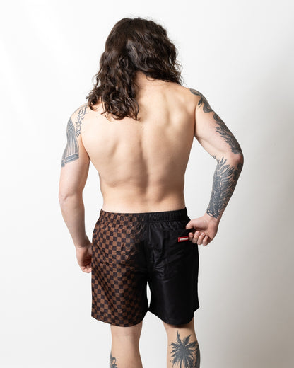 Boxer mare Sprayground con stampa a scacchi uomo
