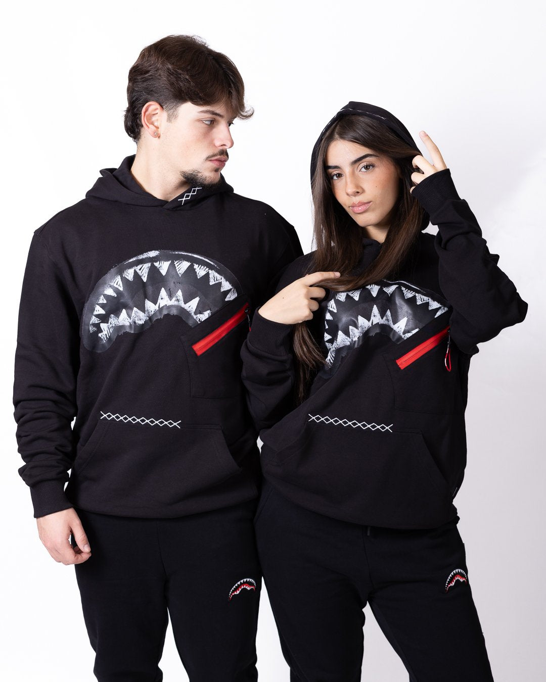 Felpa Sprayground con cappuccio, logo e dettagli ricamati