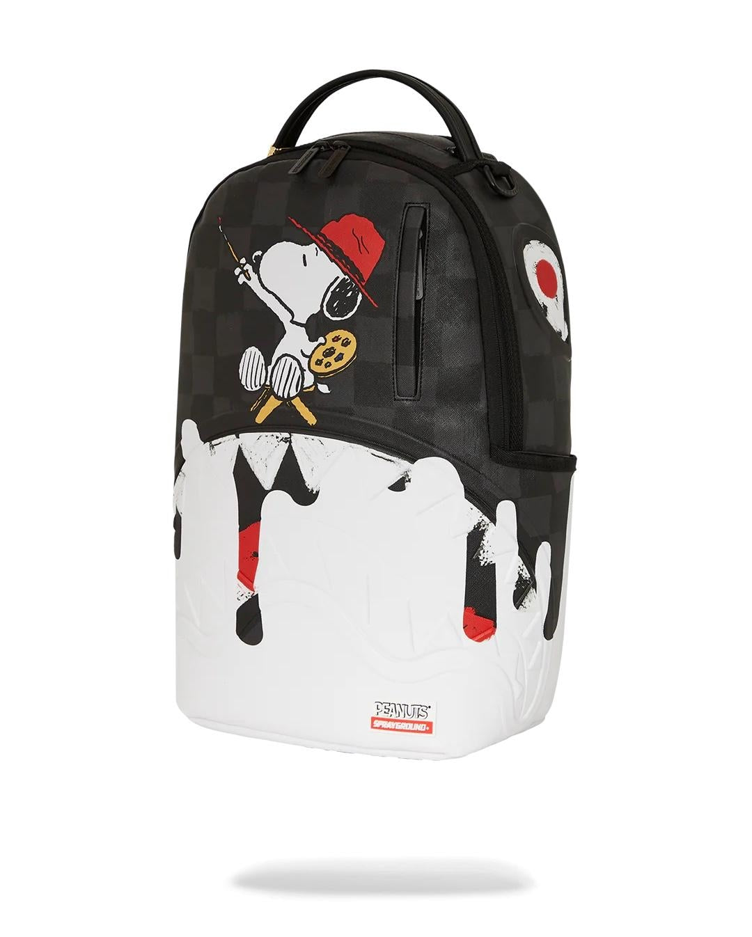 Zaino Sprayground nero Snoopy painting shark dlxsv backpack
