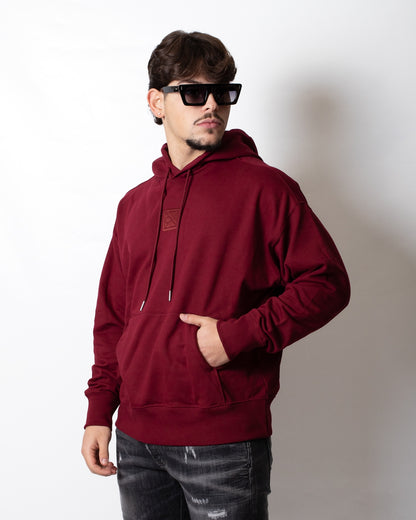 Felpa Calvin Klein con cappuccio e ricamo uomo