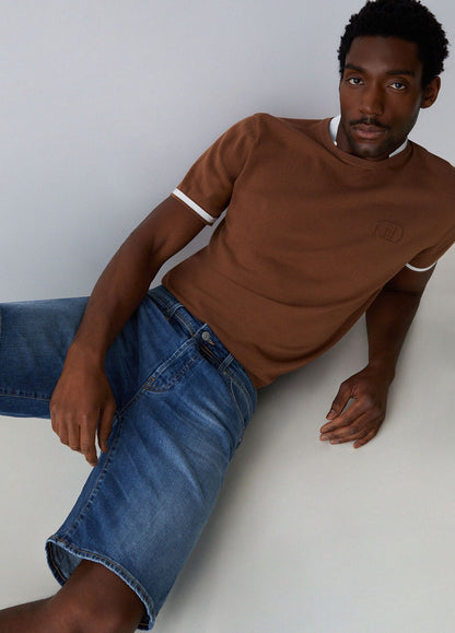 T-Shirt Liu Jo in maglia con colletto uomo
