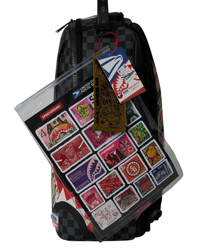 Zaino Sprayground nero USPS HALF STAMPS BACKPACK