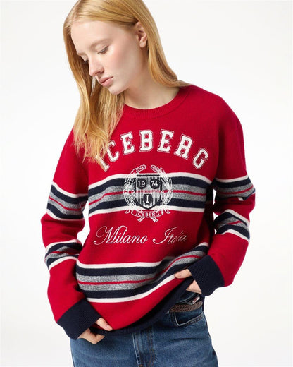 Maglia Iceberg in lana con logo e ricami