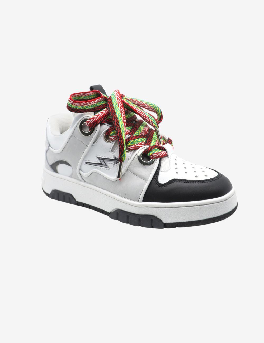 Scarpe Cristianzerotre "Lads 700" bianche e nere