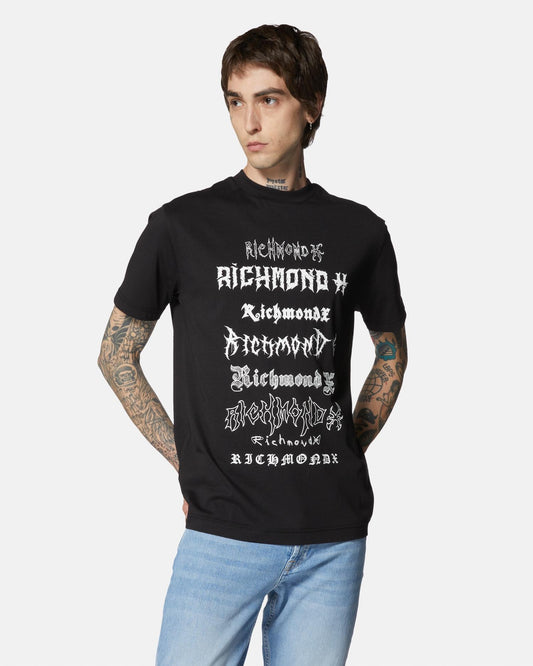T-Shirt Richmond X con stampa logo mania uomo