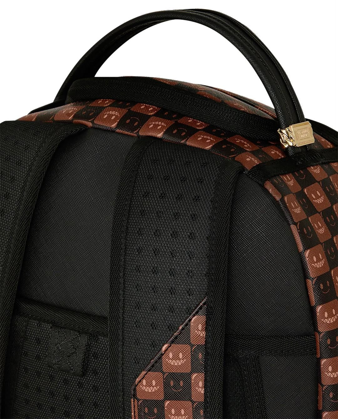 Zaino Sprayground marrone SHARKS IN PARIS WTF BUBBLE BROWN CHECK BACKPACK 