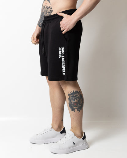 Bermuda Karl Lagerfeld Jeans in felpa "Text Logo" uomo