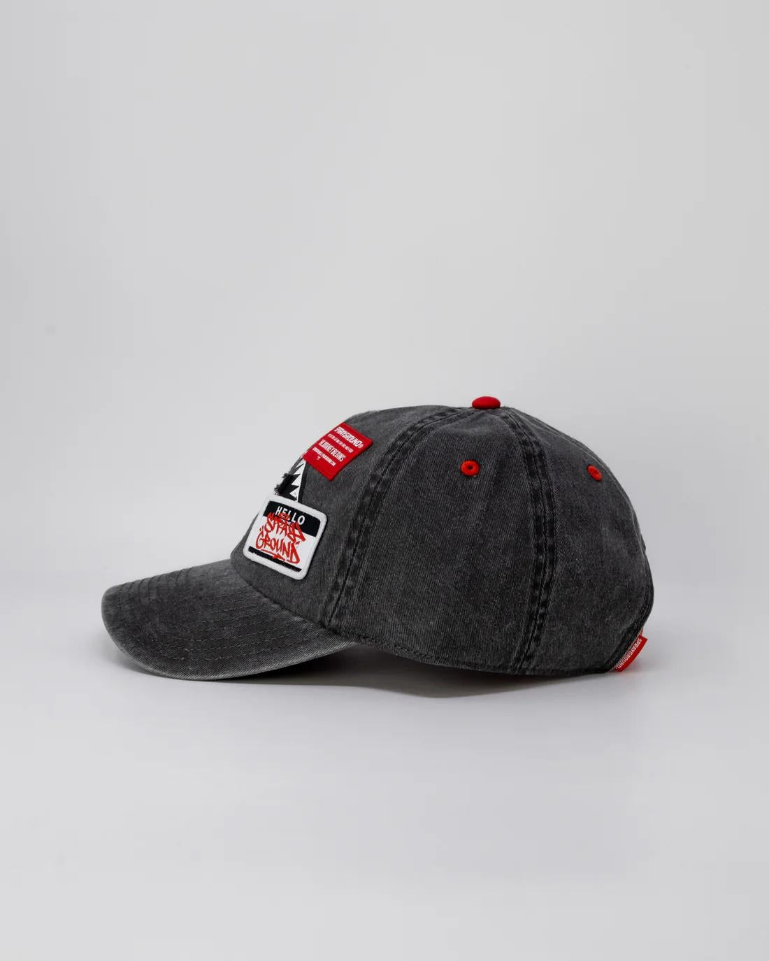 Cappello Sprayground in denim con patch