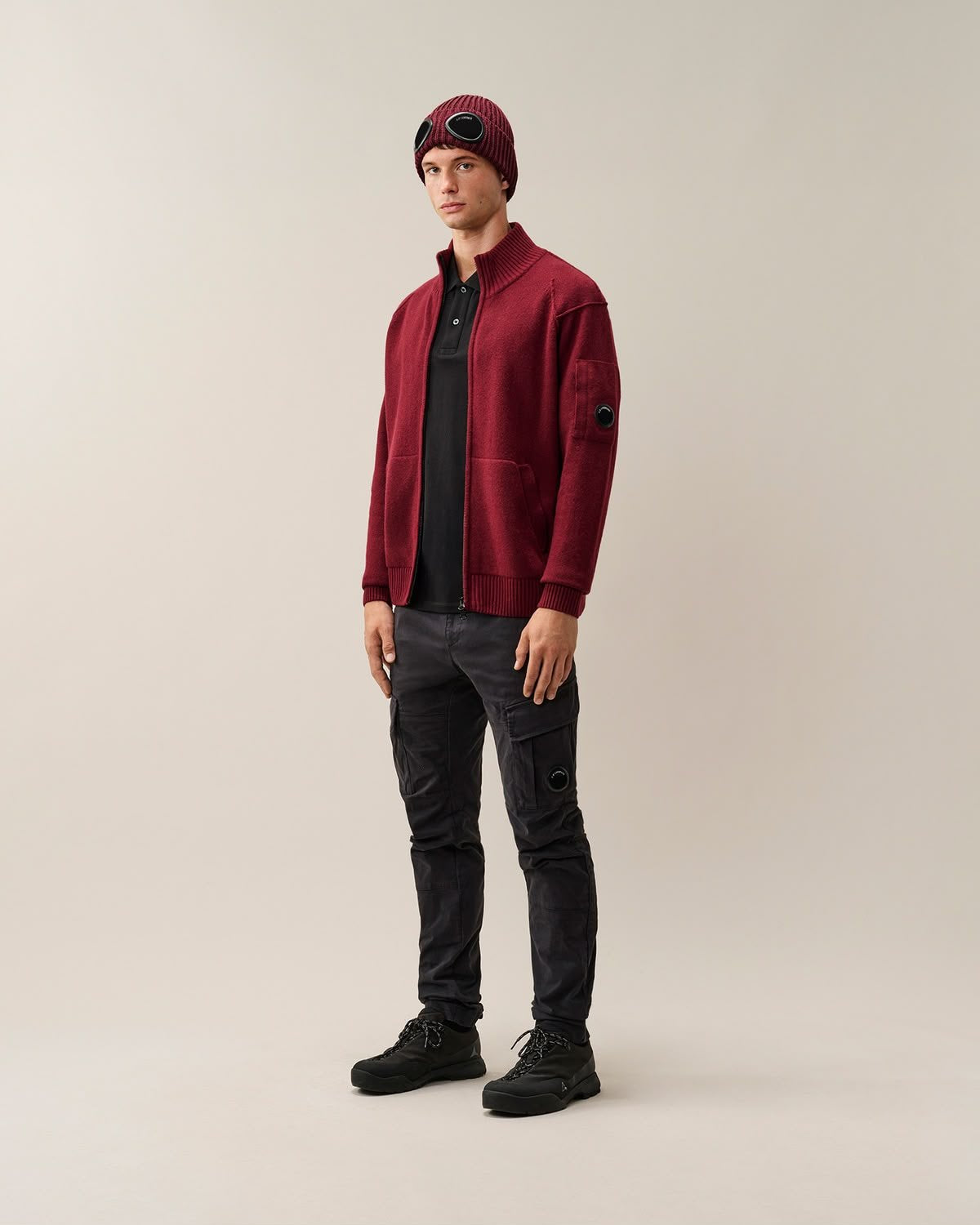 Maglia C.P. Company fullzip in lana uomo