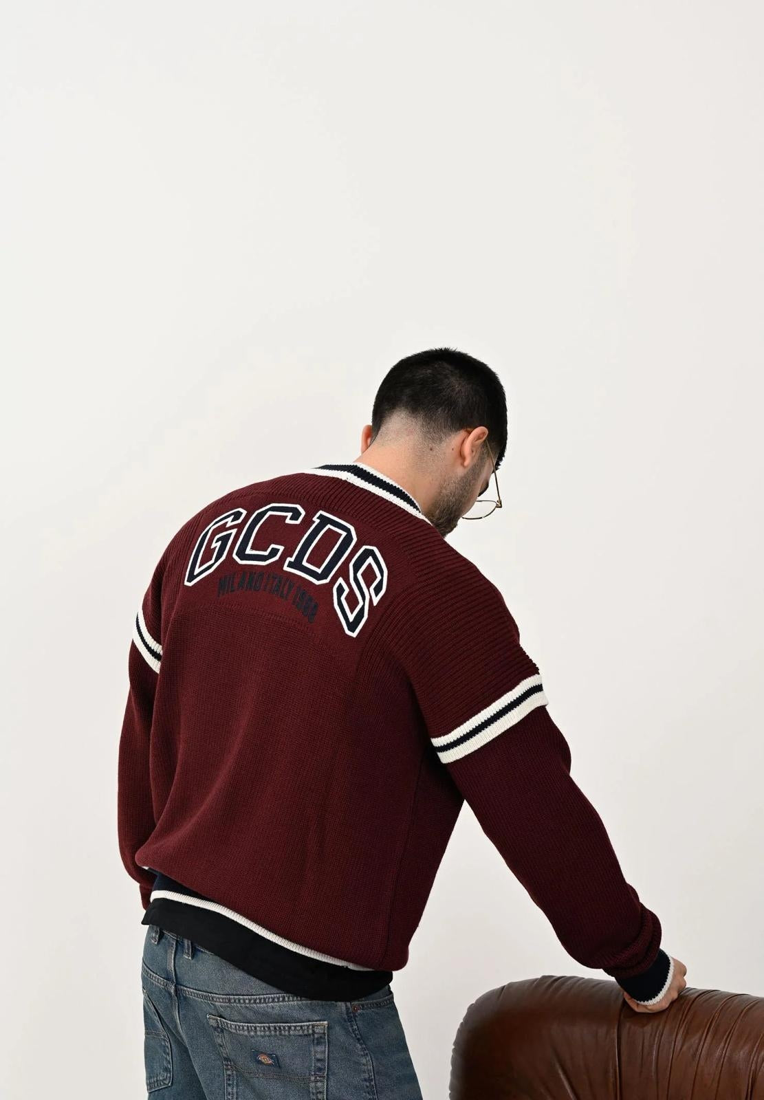Cardigan GCDS "Logo Lounge College"