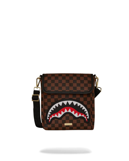 Tracolla Sprayground marrone Sawtooth sharks in paris messanger sling