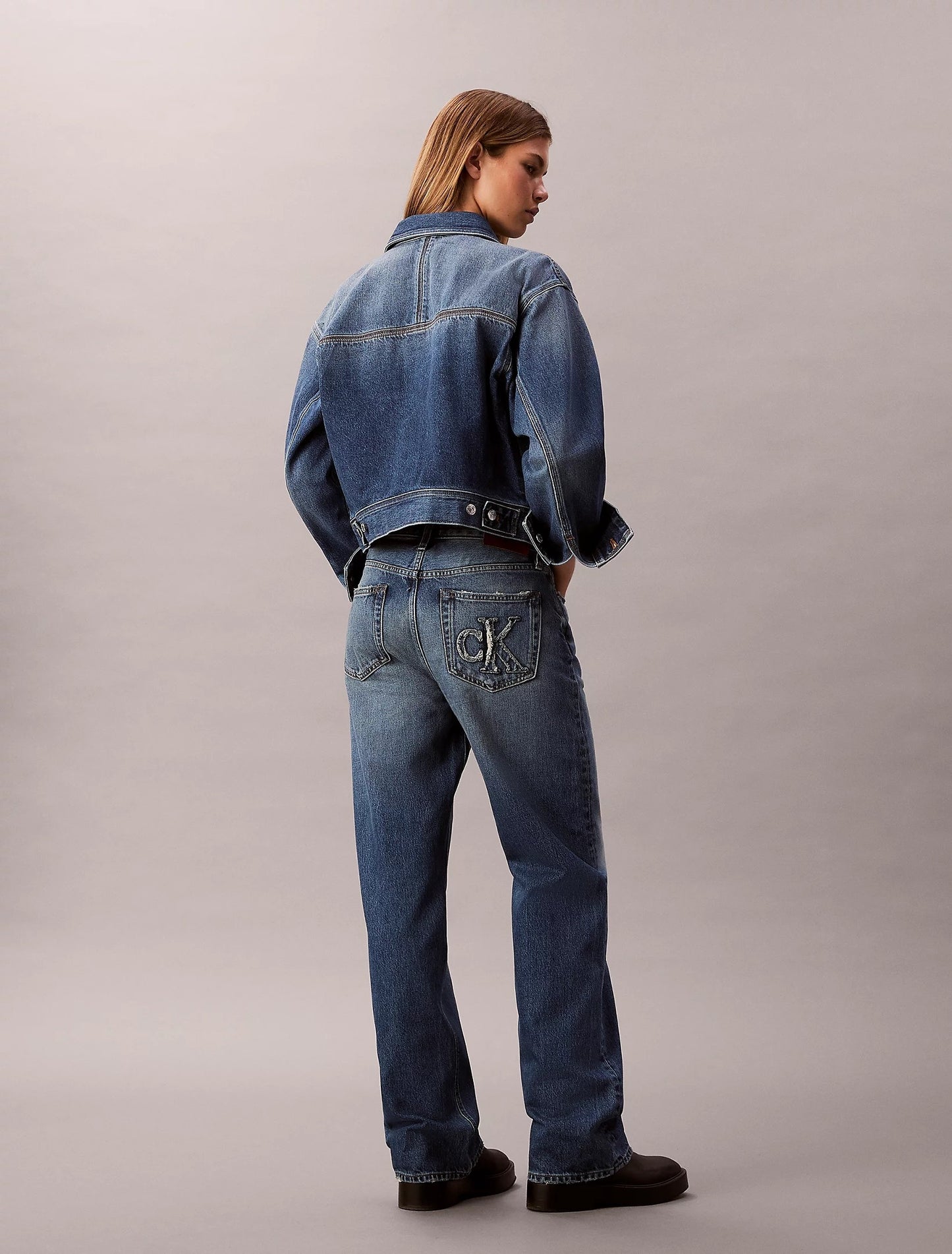 Jeans Calvin Klein "Signature 90s Straight" donna