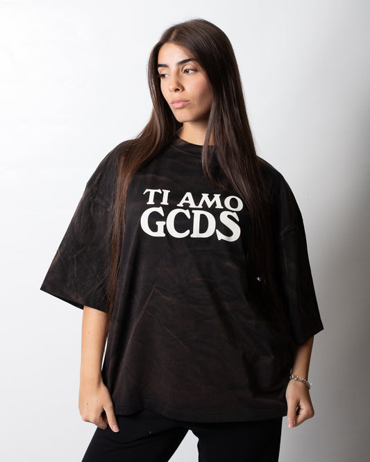 T-Shirt GCDS over fit "Rough Print"
