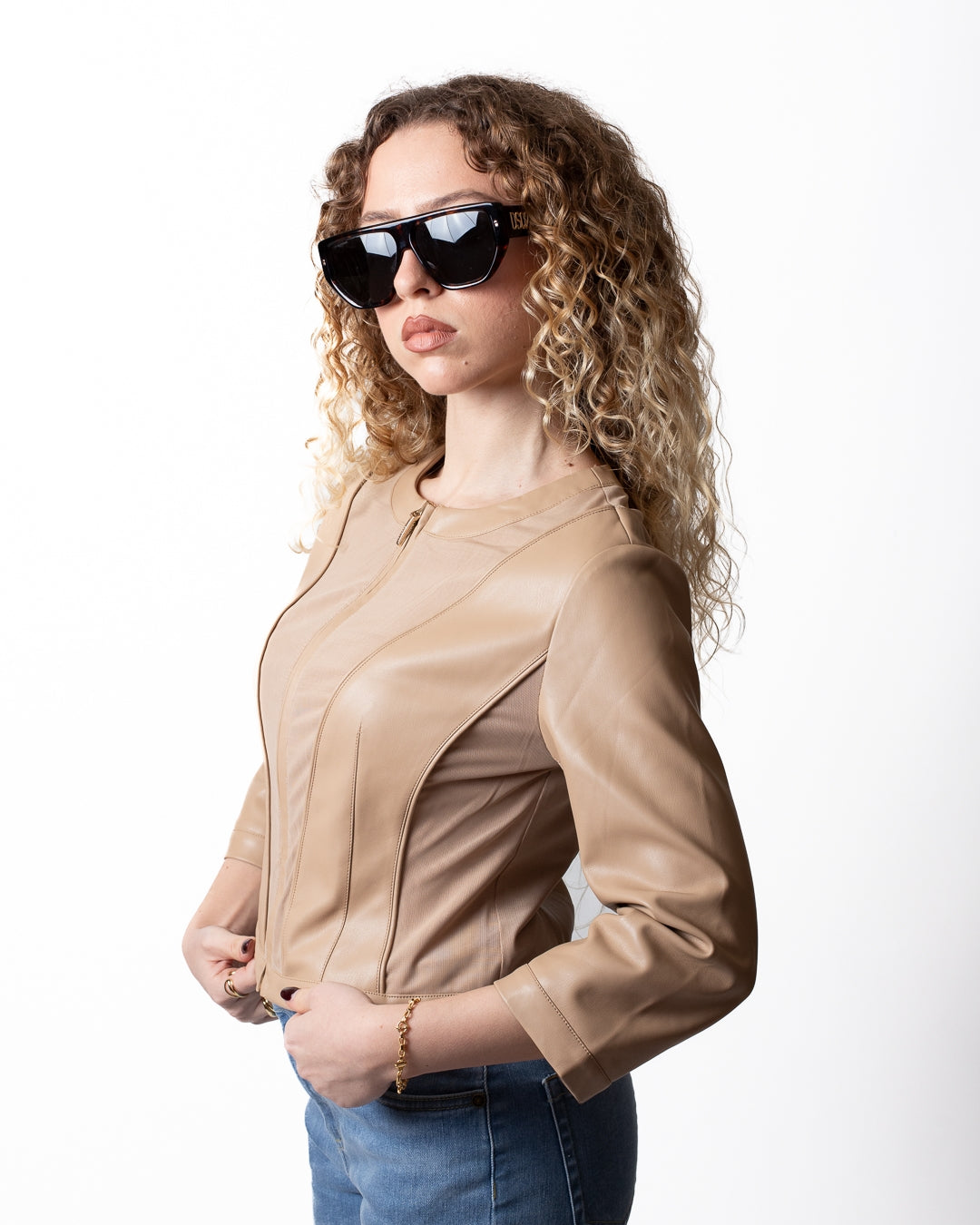 Giacca Nenette in ecopelle donna