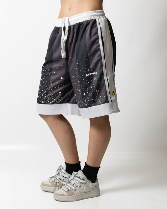 Short Barrow soccer con borchie e strass donna