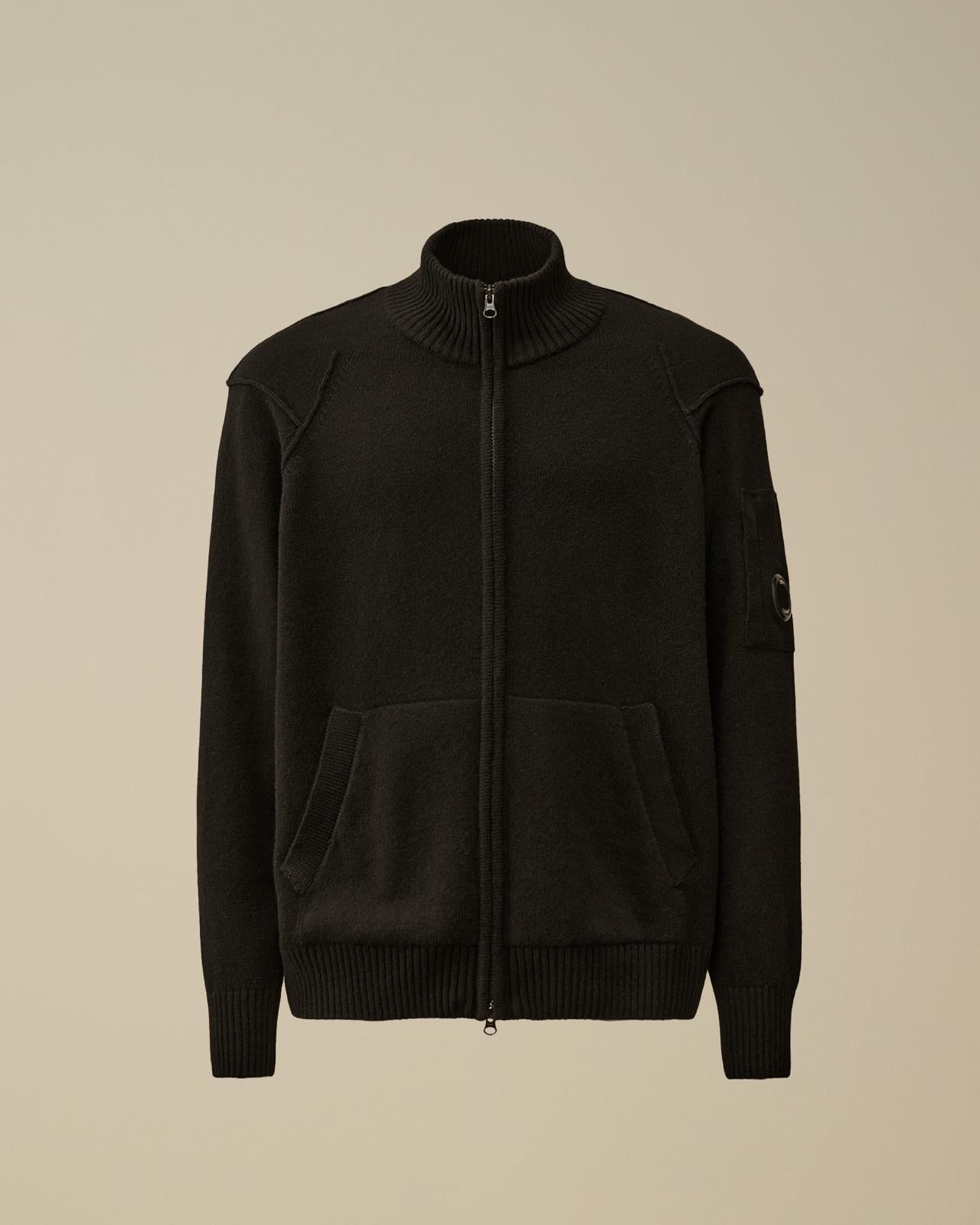 Maglia C.P. Company fullzip in misto lana uomo