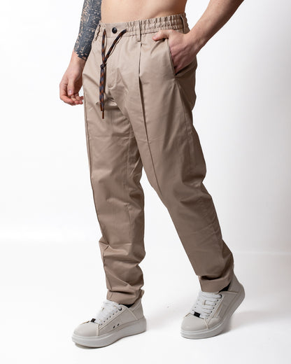 Pantalone Daniele Alessandrini in cotone con coulisse uomo