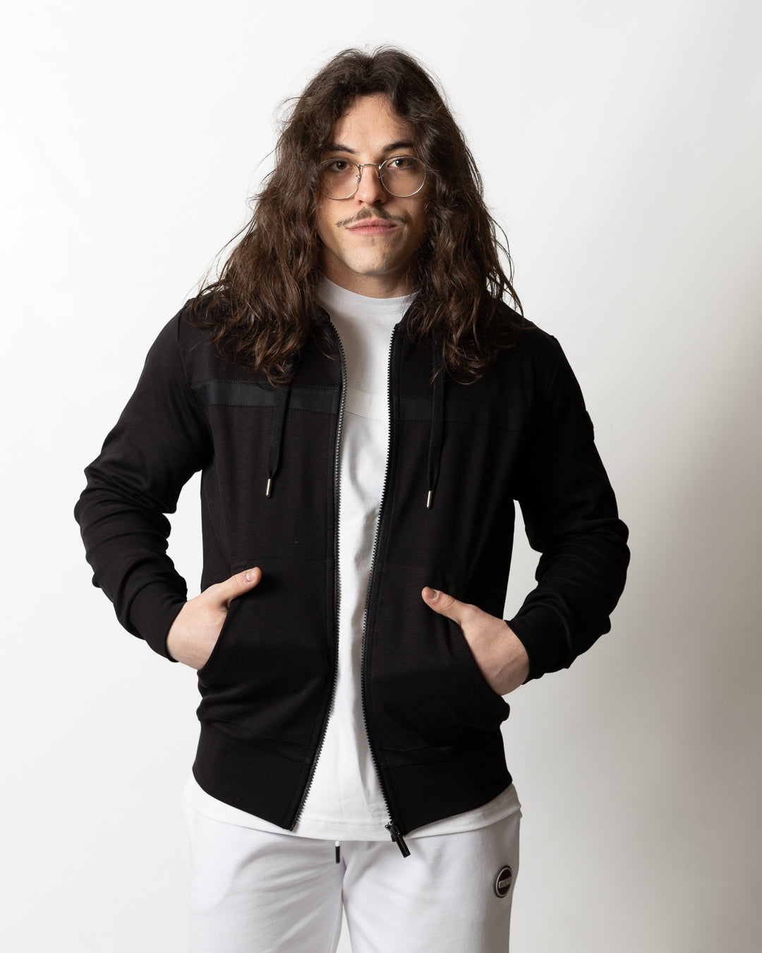 Felpa Colmar fullzip con cappuccio uomo