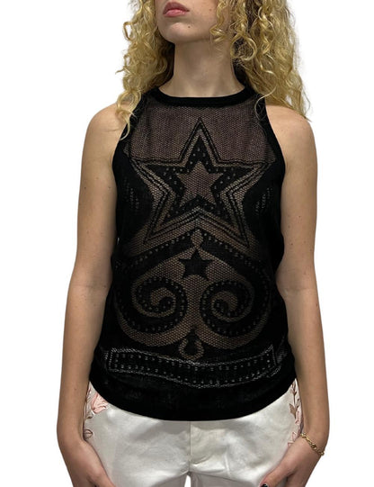 Top Twinset Actitude ricamato donna