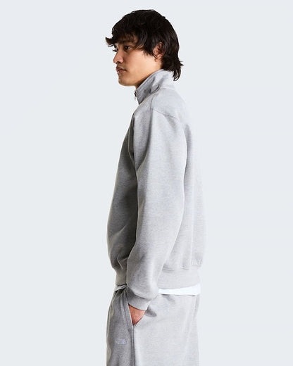 Felpa The North Face mezza zip con logo ricamato uomo
