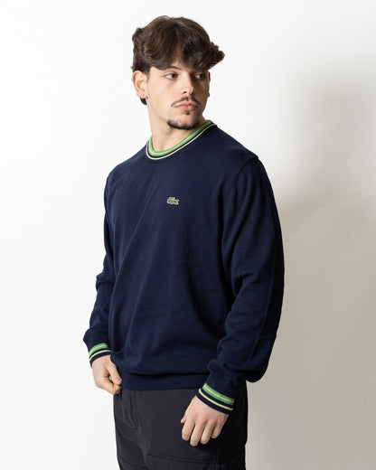 Maglia Lacoste girocollo con strisce a contrasto uomo