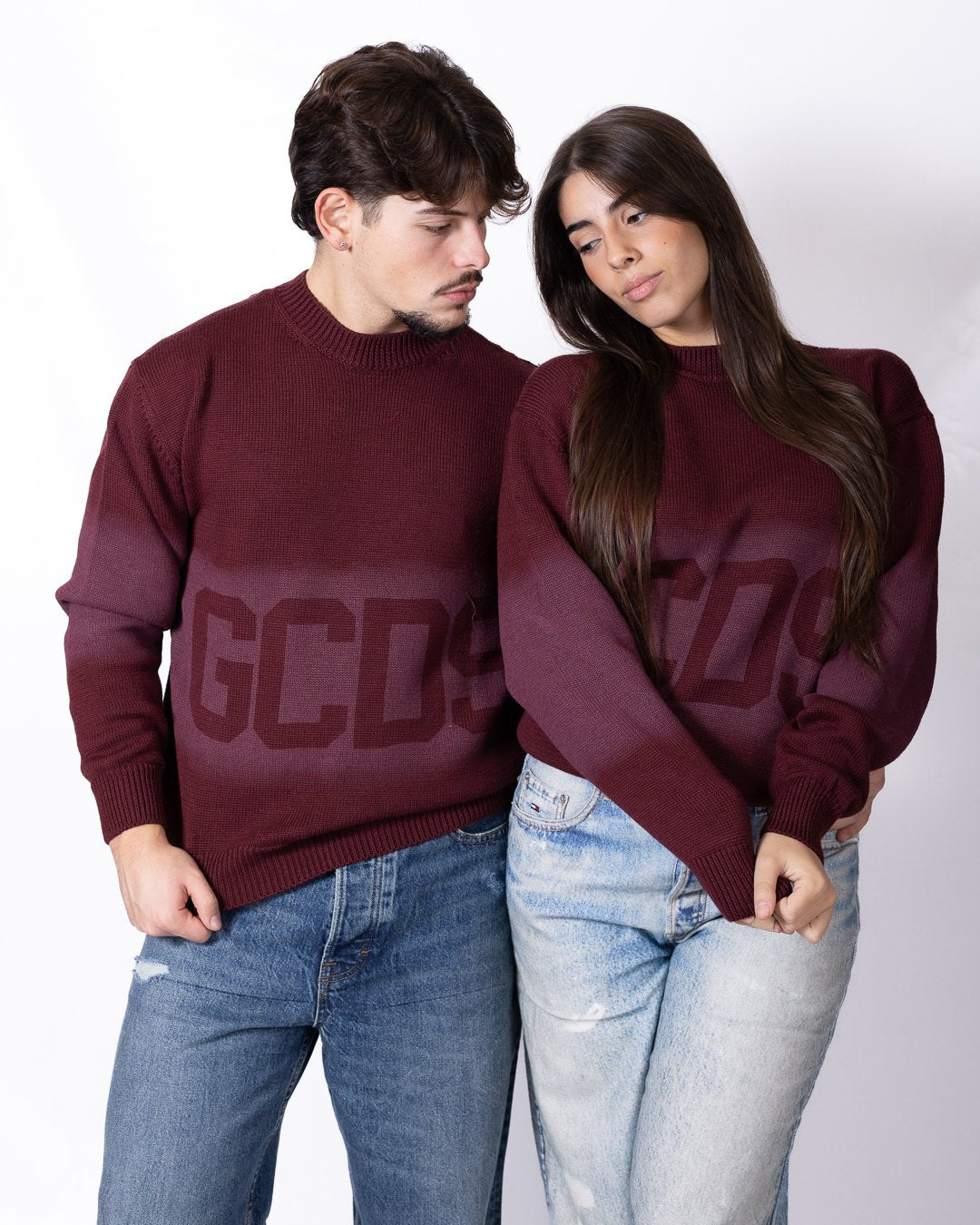 Maglia GCDS in lana con stampa e logo