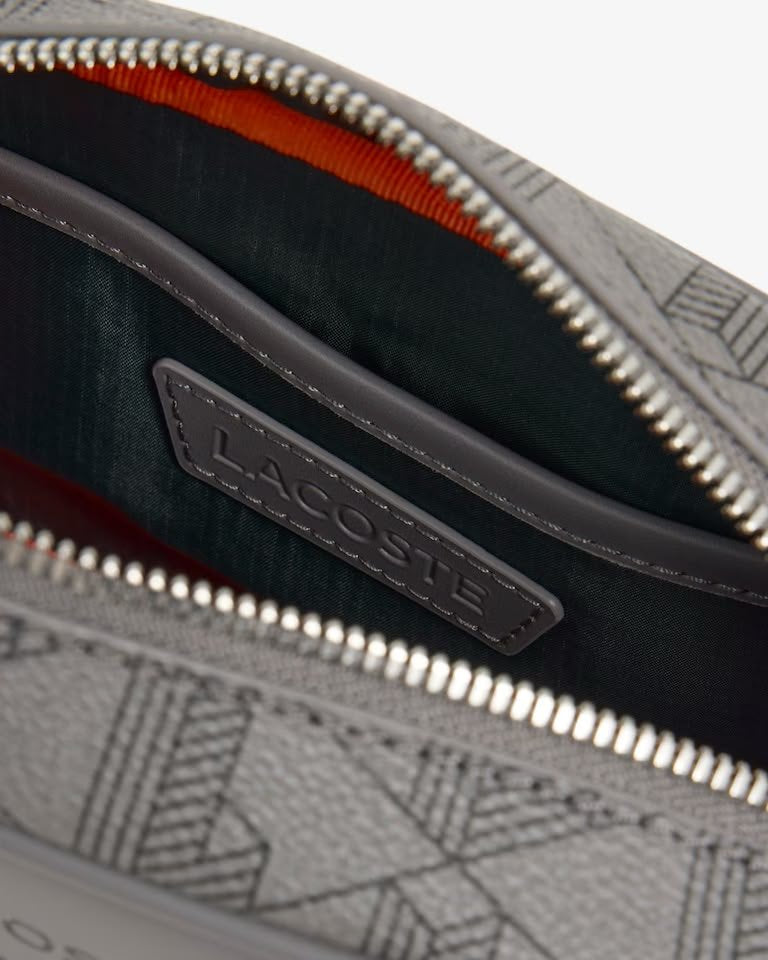 Tracolla Lacoste piccola "The Blend Monogram" con logo in metallo