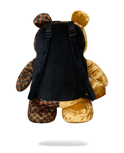 Zaino Sprayground orsetto marrone SHARKS IN PARIS GOLD DRIP MONEYBEAR BACKPACK