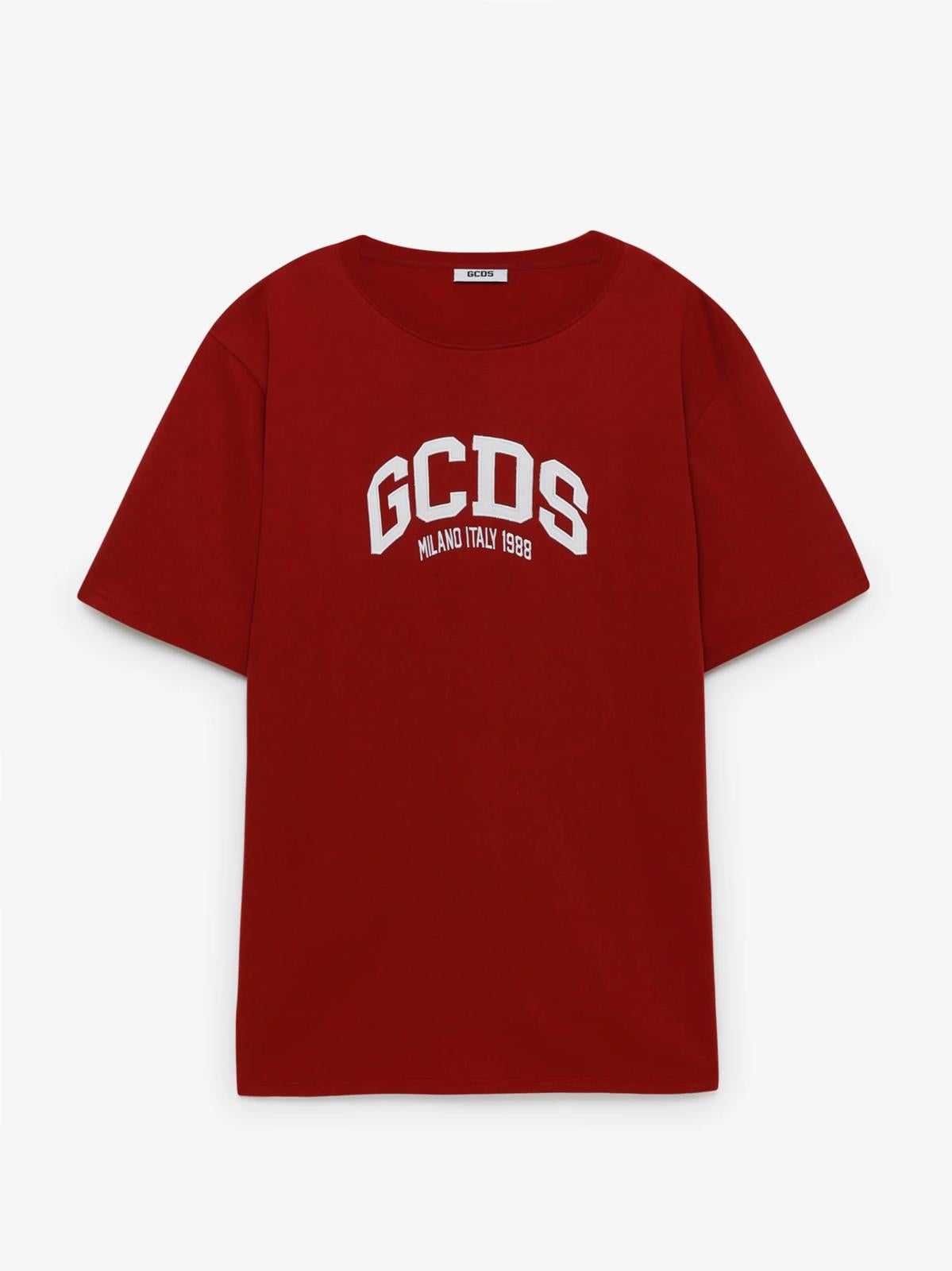 T-Shirt GCDS loose con ricamo uomo