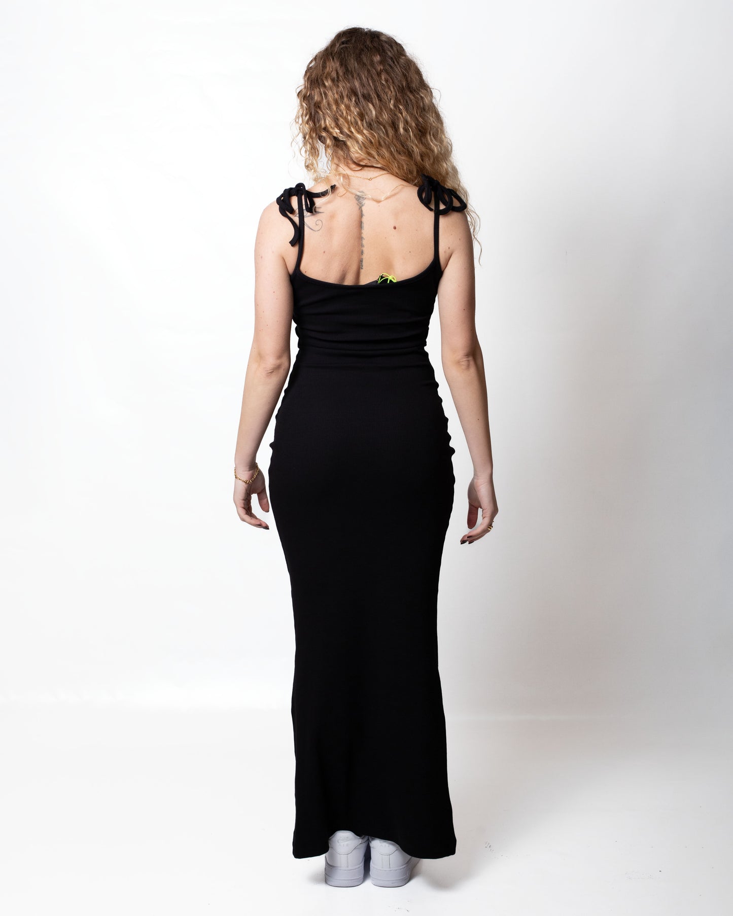 Abito Disclaimer in costina con laccetti donna