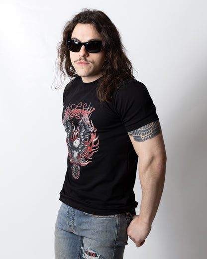 T-Shirt John Richmond con stampa strass uomo