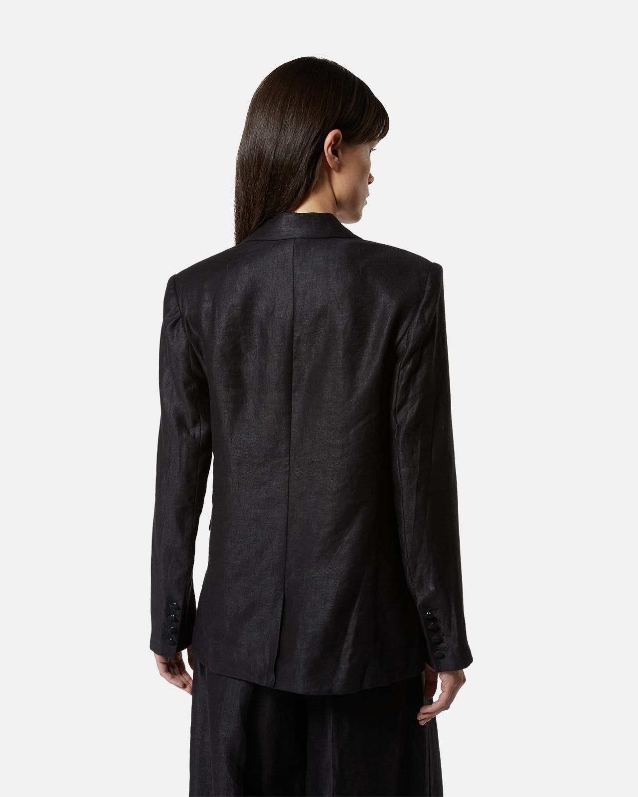 Giacca blazer Silvian Heach oversize monopetto in lino donna