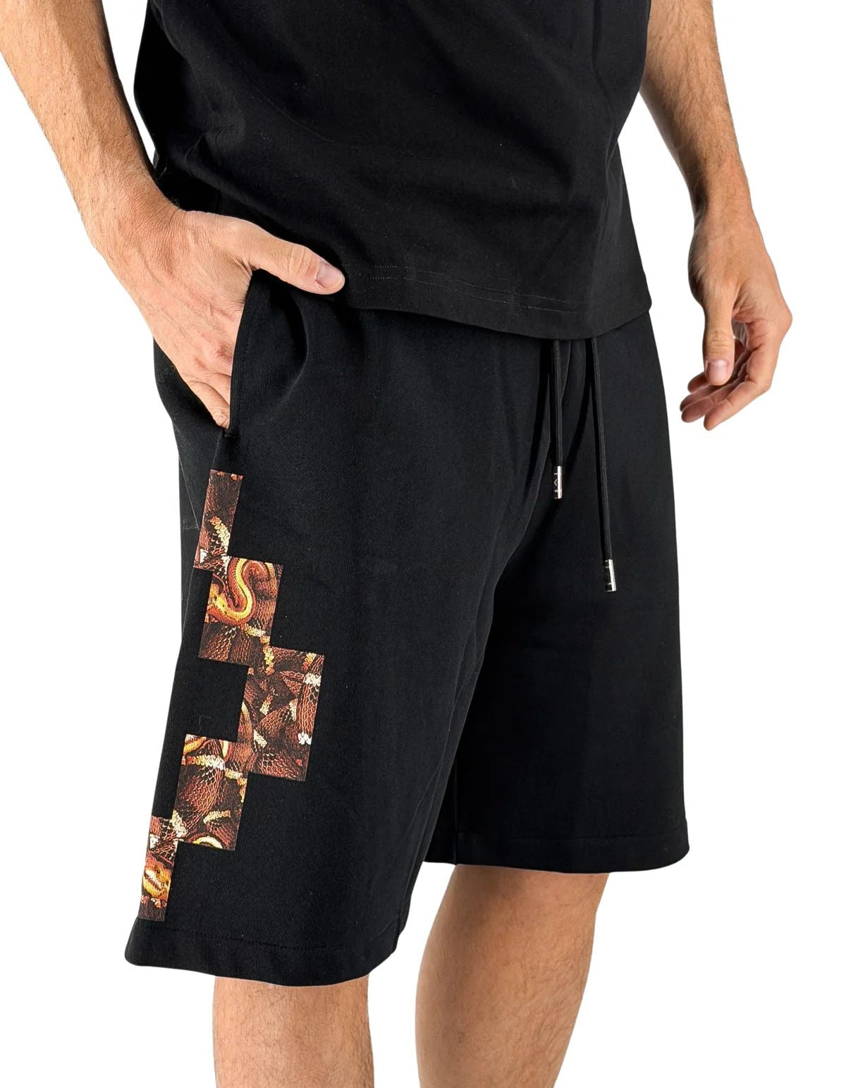 Bermuda Marcelo Burlon in felpa "County snake" uomo