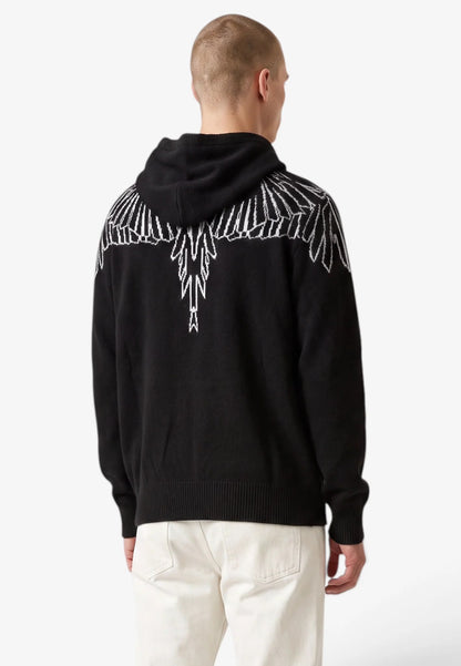 Maglia Marcelo Burlon con cappuccio "Icon Wings" uomo