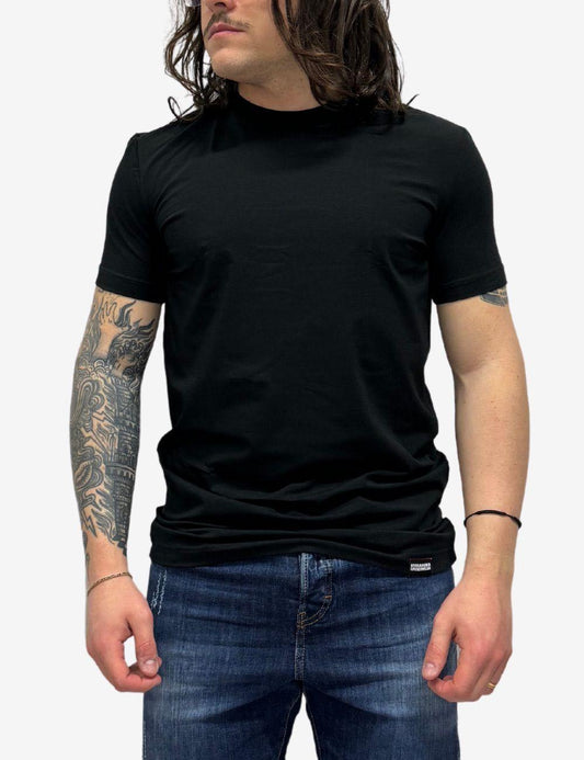 T-Shirt Dsquared2 con logo colorato applicato sul retro