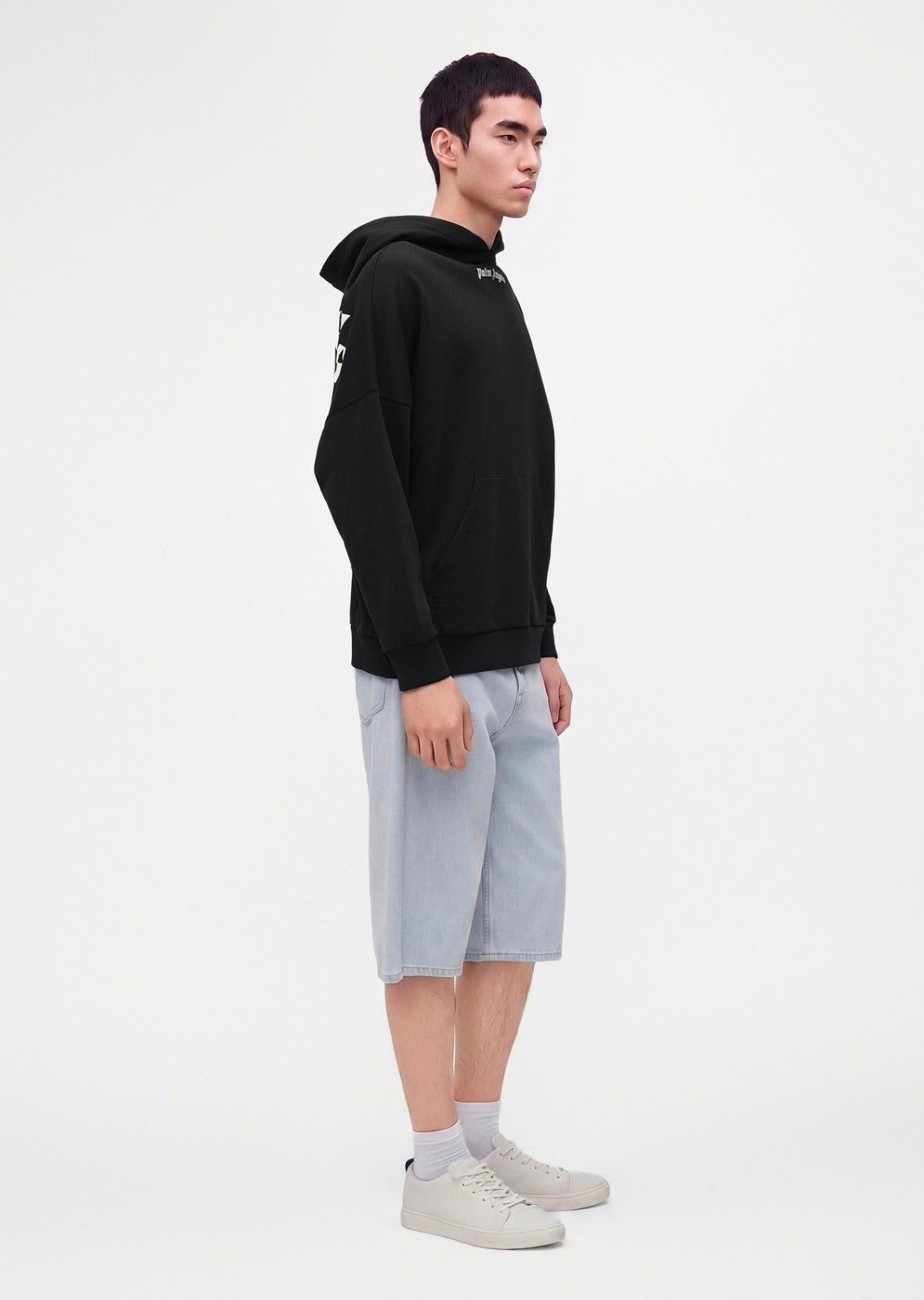 Felpa Palm Angels maxi logo stampato 